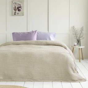 Κουβέρτα Πικέ Μονή (160x240) Nima Comfy L.Beige