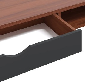 vidaXL Γραφείο Υπολογιστή με Συρτάρι Καφέ 110x50x75 εκ. Επεξεργ. Ξύλο