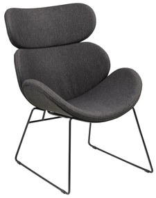 Πολυθρόνα Oakland 205, Γκρι, 91x69x79cm, 13 kg, Ταπισερί, Πόδια: Μέταλλο | Epipla1.gr