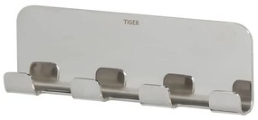 Άγκιστρο Μπάνιου Colar 1314730346 Τετραπλό 2x15,5x4,9cm Polished Stainless Steel Tiger Ανοξείδωτο Ατσάλι