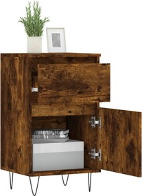 vidaXL Ντουλάπια 2 τεμ. Καπνιστή Δρυς 40x35x70 εκ. από Επεξεργ. Ξύλο