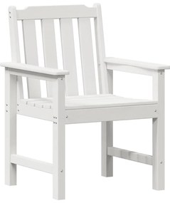 vidaXL Καρέκλα φαγητού κήπου 4 pcs Λευκό 65.5 x 55.5 x 88cm Πλαστικό