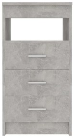 vidaXL Συρταριέρα Γκρι Σκυροδέματος 40x50x76 εκ. Επεξεργασμένο Ξύλο