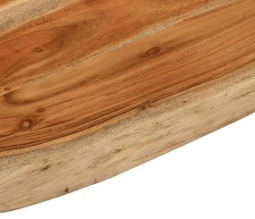 vidaXL Πάγκος Μπάνιου Ορθογώνιος 70x60x2,5 εκ. από Μασίφ Ξύλο Ακακίας
