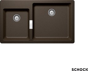 Schock Mono 15290 Bronze - Νεροχύτης Κουζίνας Γρανίτη 86x50