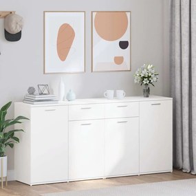 vidaXL Μπουφές Λευκός 160 x 36 x 75 εκ. από Επεξ. Ξύλο