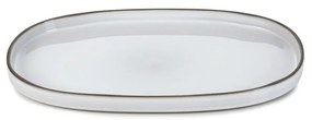 CARACTERE WHITE CUMULUS OVAL PLATE 35,5X21,8X2,5CM ΣΕΤ 4τμχ - Espiel