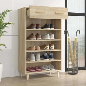 VidaXL Παπουτσοθήκη Sonoma Δρυς 60x35x105 εκ. από Επεξεργασμένο Ξύλο