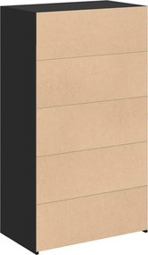 vidaXL Ντουλάπι Μαύρο 70x41x124 εκ. από Επεξεργασμένο Ξύλο