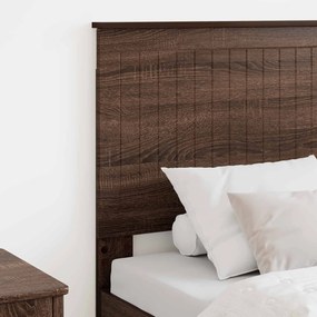 vidaXL Κεφαλάρι με κεφαλάρι Καφέ δρυς 75 cm Επεξεργασμένο ξύλο