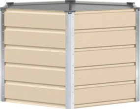 vidaXL Γλάστρα Ελεφαντόδοντο 129 x 129 x 75 εκ Ατσάλι