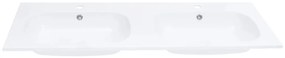 Διπλός Νιπτήρας Ενσωματωμένος Λευκός 1205x460x145 χιλ. από SMC - Λευκό