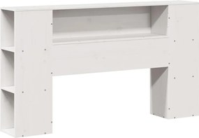 vidaXL Κρεβάτι Βιβλιοθήκη Χωρίς Στρώμα 140x200 εκ Μασίφ Ξύλο Πεύκο