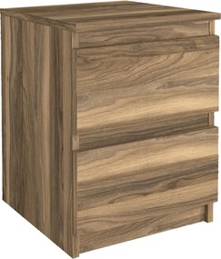 Κομοδίνο Breve Megapap χρώμα καρυδί 39,8x41,8x55εκ.