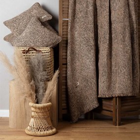 Ριχτάρι Parnassos Beige-Choco Aslanis Home Τριθέσιο 180x300cm Βαμβάκι-Polycotton