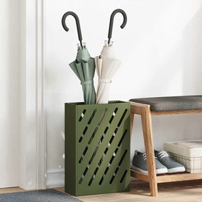 vidaXL Βάση ομπρέλας βροχής Λαδί 28 x 12 x 41 εκ Ατσάλι