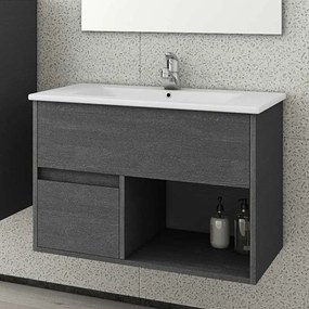 Bathroom Βench with sink Sorrento 75 Γραφίτης