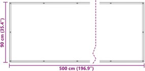 vidaXL Οθόνη Μπαλκονιού Μπορντό 90 x 500 cm