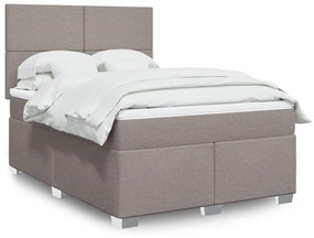 ΚΡΕΒΑΤΙ BOXSPRING ΜΕ ΣΤΡΩΜΑ TAUPE 160X200 ΕΚ. ΥΦΑΣΜΑΤΙΝΟ 3292836