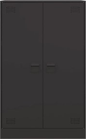 vidaXL Ντουλάπι Μαύρο 67x39x107 εκ. από Ατσάλι