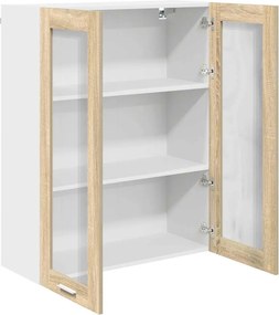 vidaXL Κρεμαστό ντουλάπι με αποθήκευση Δρύς Sonoma 80 x 31 x 100 εκ.