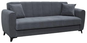Καναπές - Κρεβάτι Τριθέσιος Jerom Ε9936,2 210x85x83/105x180cm Anthracite