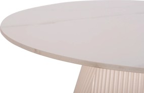 ΤΡΑΠΕΖΙ ΣΑΛΟΝΙΟΥ DUNCAN HM18022.02 ΚΕΡΑΜΙΚΟ TOP-MDF ΒΑΣΗ-ΚΡΕΜ ΛΕΥΚΟ Φ80x41Υεκ.