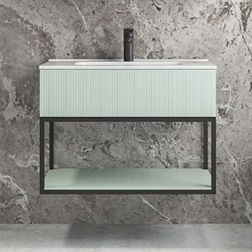 Furnibath S 81 - Βάση Επιπλου με Συρταρι και Ραφι 81x46 - 9100