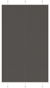 VidaXL Πλισέ περσίδα Μαύρο 120x200 cm Πλάτος υφάσματος 119,4 cm