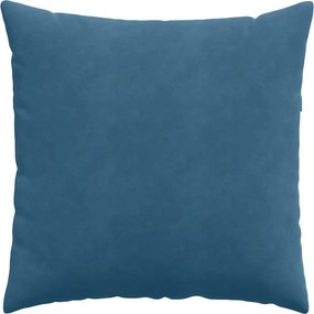 vidaXL Μαξιλάρι Καναπέ 2 τμχ. Βελούδο Μπλε 60 x 60 cm
