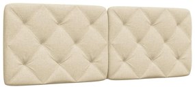 vidaXL Μαξιλάρι για Κεφαλάρι Κρεμ 120 εκ. Υφασμάτινο