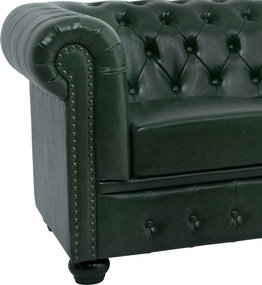 ΚΑΝΑΠΕΣ 3ΘΕΣΙΟΣ T.CHESTERFIELD HM3009.08 ΤΕΧΝΟΔΕΡΜΑ ΚΥΠΑΡΙΣΣΙ 208x90x73 εκ.