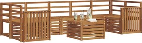 vidaXL Σετ Καναπέ 8 pcs Φυσικό Στερεό Ξύλο Ακακίας