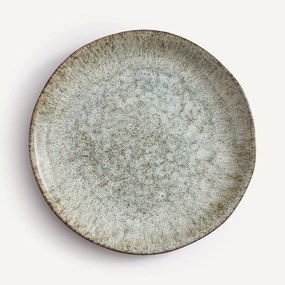 Σετ 4 επίπεδων πιάτων από stoneware με αντιδραστική εφυάλωση, DÉNIA
