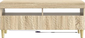 vidaXL Ντουλάπα LED Τηλεόρασης Sonoma Δρυς Επεξεργασμένο Ξύλο