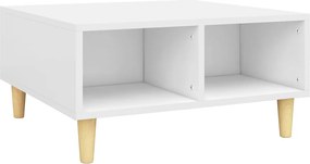vidaXL Τραπεζάκι Σαλονιού Λευκό 60 x 60 x 30 εκ. από Μοριοσανίδα
