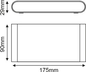 Απλίκα κήπου LED Albon Plus-Γκρι σκούρο