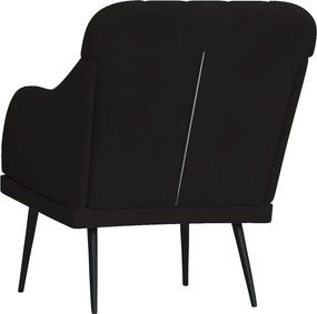 vidaXL Πολυθρόνα Μαύρη 63 x 76x 80 εκ. Βελούδινη