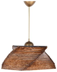 Φωτιστικό Οροφής Carre 390FLH1609 36x36x65cm 1xE27 40W Gold-Brown Opviq