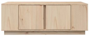 vidaXL Τραπεζάκι Σαλονιού Γκρι 110x50x40 εκ. από Μασίφ Ξύλο Πεύκου