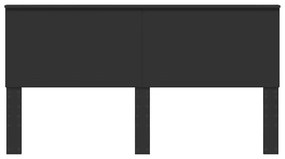 vidaXL Κεφαλάρι με κεφαλάρι Μαύρη Οξυά 180 cm Επεξεργασμένο ξύλο