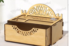 Intra απο ξύλο plywood 3mm-4mm πάχος Ξύλινο κουτί κοσμημάτων 3D Δίασταση 30x20 cm INTRAFABR-119264578
