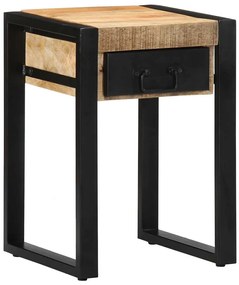 vidaXL Side Table 35x35x50 cm Στερεό ακατέργαστο ξύλο Mango