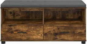 vidaXL Παγκάκι Χαλωρίου Καπνιστή Δρυς 100 x 38 x 46 εκ