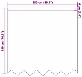 vidaXL Κουρτίνες με κουρτίνες Floral Λευκό 150 x 180 cm Πολυεστέρας