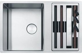 Franke Box Center BWX 120-41-27 Ανοξείδωτος Νεροχύτης Υποκαθήμενος Inox 90 cm