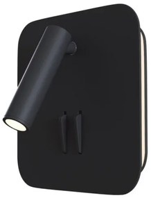 Απλίκα Φωτιστικό Τοίχου LED 9W Ios 176 3000K IP20 Reading Light MAYTONI-C175-WL-01-6W-B-Μαύρο C175-WL-01-6W-B