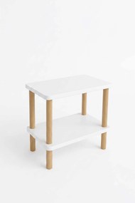 Βοηθητικό Τραπεζάκι Λευκό MELEFLO 40x30x43