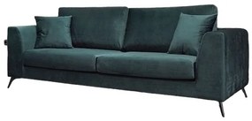 Καναπές τριθέσιος Kran 220x95cm, πράσινο σκούρο - VAS4589