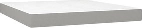 vidaXL Κρεβάτι Boxspring με Στρώμα Αν. Πράσινο 160x200εκ Υφασμάτινο